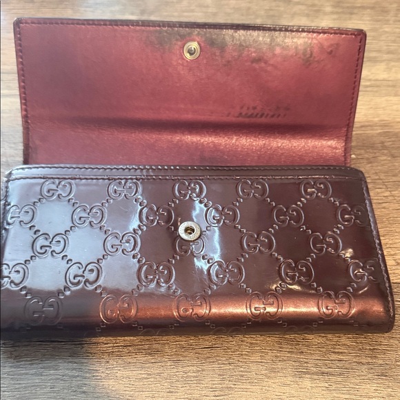 Gucci Chocolate Embossed wallet - Picture 5 of 8